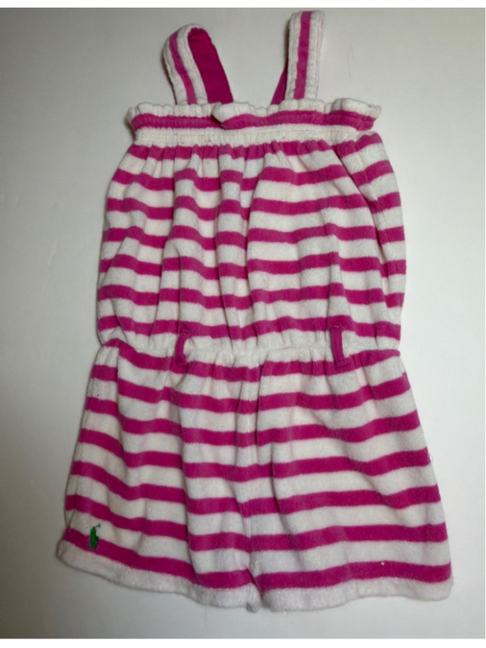 Baby RALPH LAUREN Terry Cloth Toweling Coverup Romper 18 Months